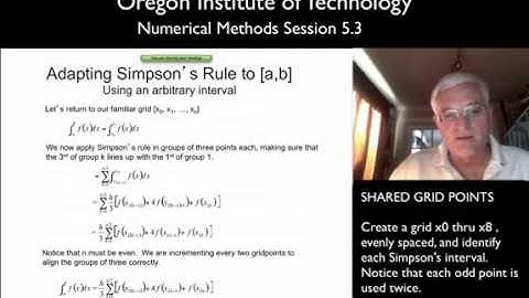 OIT Math 451 session 5.3: Simpson