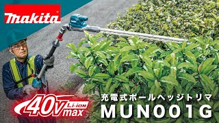 マキタ 40Vmax 充電式ポールヘッジトリマ 600mm 角度可変仕様(本体のみ