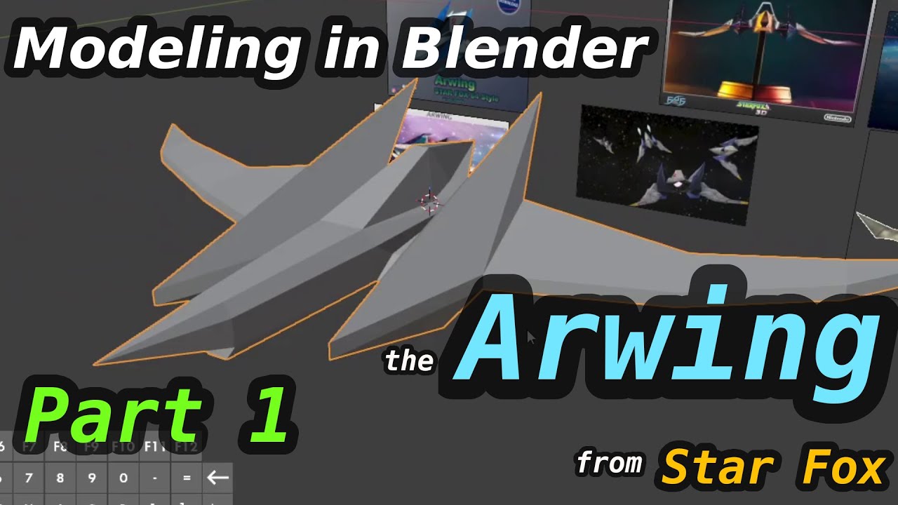 Modeling in Blender: Arwing from Star Fox Part 1