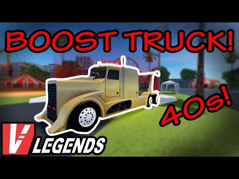 40s! Around The Map Boost Truck - Vehicle Legends Roblox!