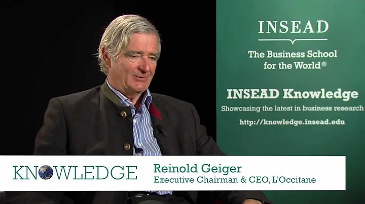 L'Occitane Executive Chairman and CEO Reinold Geig...
