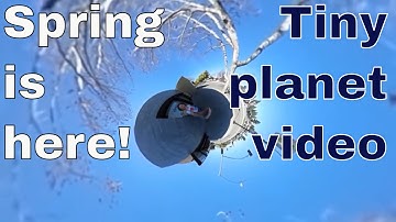 Spring is here! First try with my new Ricoh Theta S [Tiny Planet video] [shot with Ricoh Theta S]
