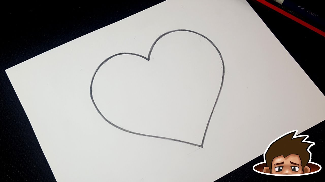 Heart drawing || How to Draw a Perfect Heart Step by Step || Easy ...