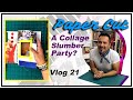 Paper Cut Vlog 21: Collaging with Luis Martin/ The Art Engineer Collage Slumber Party?