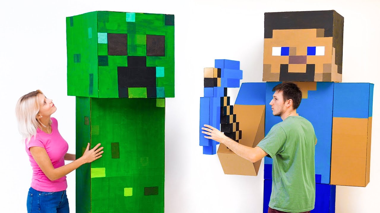 MINECRAFT FROM CARDBOARD 