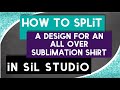 How to Split an All Over Sublimation Shirt Design in Silhouette Studio