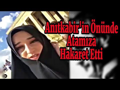 Anıtkabir'de Atatürk'e Hakaret Eden NİNJA ÇARŞAFLI SİYAH KADIN