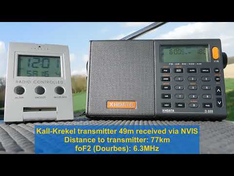 Kall Krekel transmitter 6005kHz received via NVIS @pe7b