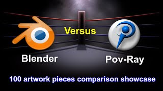A Gallery of Blender & PovRay artwork, Software Comparison