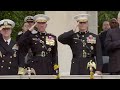 POTUS and SECWAR Honor Fallen Service Members During a Ceremony at Arlington National Cemetery.
