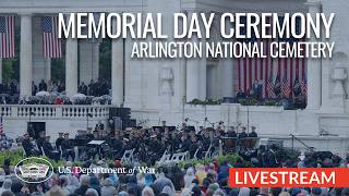 POTUS and SECWAR honor fallen service members during a ceremony at Arlington National Cemetery.