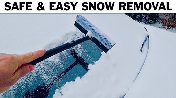Safe & Easy SNOW REMOVAL Without Scratching