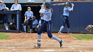 UNC Softball: Burkhardt's Homer Leads Heels Past Campbell