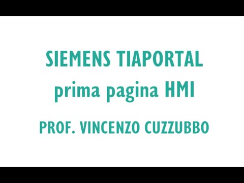 TIAPortal - 05 - prima pagina HMI