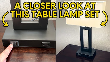 Review: Set of 2 Modern Touch Control Table Lamps with 2 USB Ports