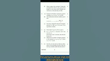 IGNOU |•| Discrete Mathematics(MCS 13) Question Paper(June 2011)|•|Own Classroom