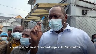 M23 rebels in Goma play down Ebola fears as WHO delegation visits treatment center and lab