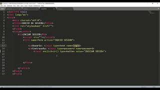 Creación de ingreso mediante usuario y contraseña por JavaScript