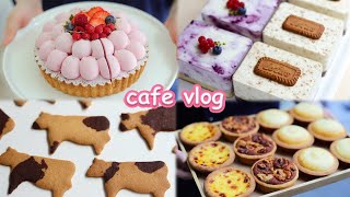 [ENG] 👩‍🍳열심히 디저트 만들어 봤어요🐄 |Baking Vlog / Dessert Cafe Vlog| 내복곰