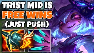 TRISTANA MID is EASY FREE WINS (She has been broken forever) | 13.19 - League of Legends