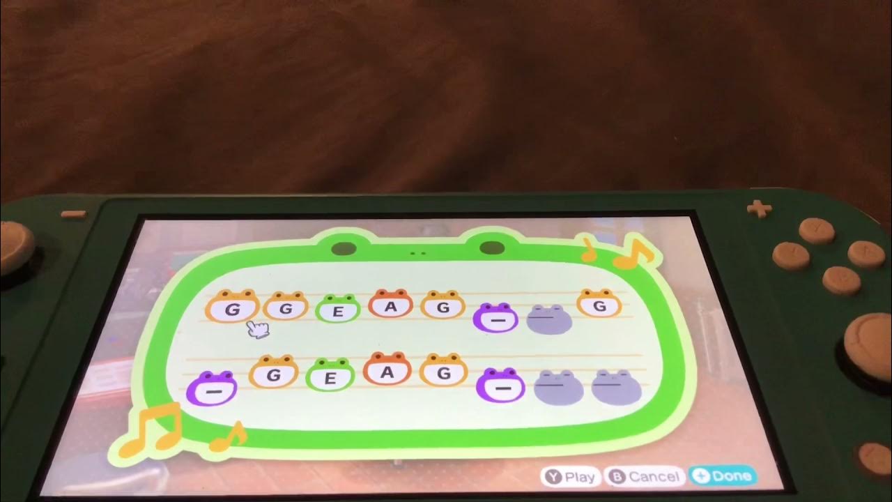 How to play the Onegai My Melody theme song for the island tune in ACNH