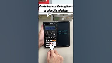 How to increase the brightness of scientific calculator. 🤨Newyes ny 991es plus.