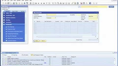 SAP BUSINESS ONE BILL OF MATERIAL TYPES – SALES & PRODUCTION