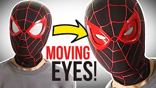 SpiderMan: Miles Morales Mask With MOVING LENSES! DIY (No Electronics)