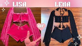 Lisa or Lena 💝 (Would you rather) | Pink or Black 🎀