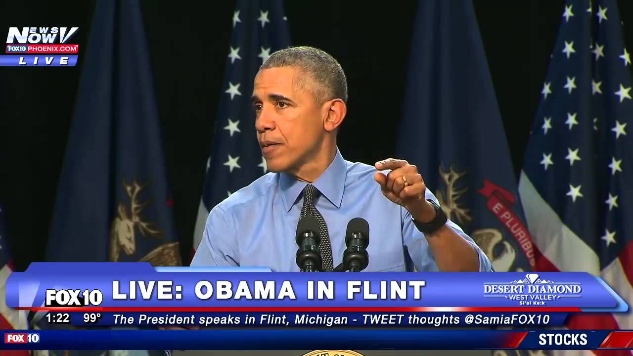 Watch President Obama Addresses Water Crisis In Flint Michigan Full Speech Fnn Youtube