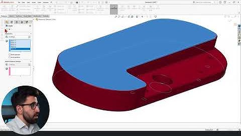 How to Hollow shell a part in SolidWorks