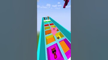 Horror Baby sprunki vs Squid Game Lava Jump Part 2 #minecraft  #sprunki  #shorts