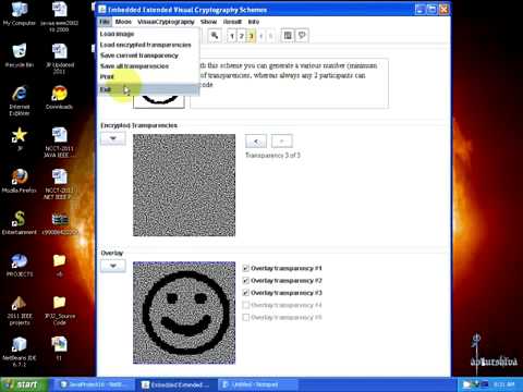 Embedded Extended Visual Cryptography Schemes