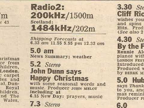 BBC Radio 2 starts the day on 25 December 1977