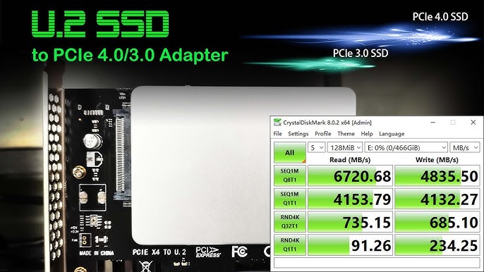 Adaptateur disque M.2 NVMe SSD à U.2 SSD NVMe SFF-8639 2,5 - Cablematic