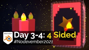 Nodevember 2021: Day 3-4 - 4 Sided (Blender 3.0 Geometry Nodes Timelapse)