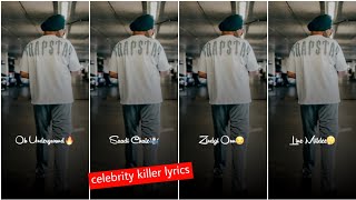 Celebrity Killer Song Lyrics Status | Vn App Lyrics Status Editing | How To Make Lyrics Video Vn App screenshot 3