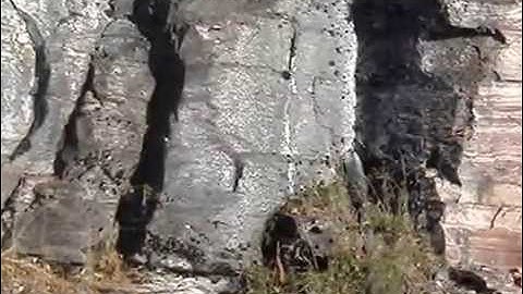 1970S MINING CLAIM POST NEAR NIPIGON RIVER PICTOGRAPHS