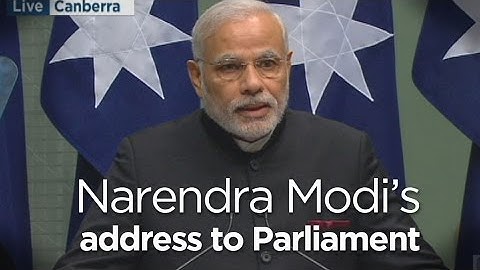 India's PM Narendra Modi speaks to Federal Parliament (2014) | ABC News