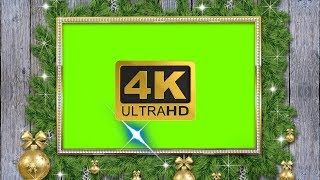 Happy New Year Frame - Green Screen Footage 4K Free Download