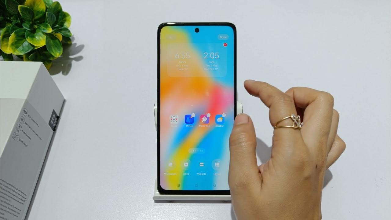 how-to-show-clock-on-home-screen-in-oppo-a58-oppo-a79-5g-me-home