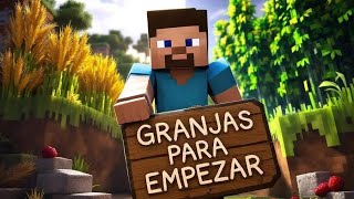 Granjas para comenzar tú survival si eres nuevo en Minecraft 
