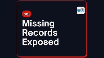 SQL Tip: Find Records in One Table That Don’t Exist in Another #etl #sql #etldeveloper