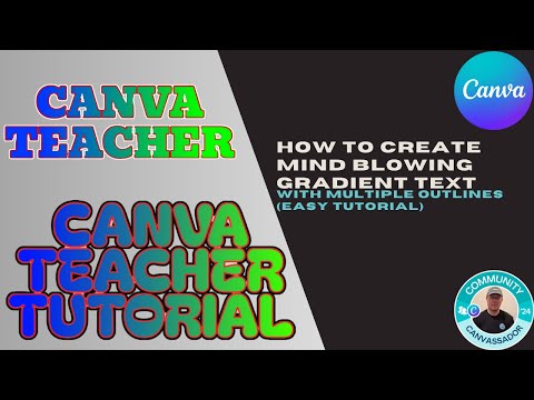 How to Create Mind Blowing Gradient Text with Multiple Outlines Easy Tutorial