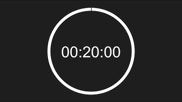 ⏰ 20 Minute Timer with Circular Progress Bar: Stay Focused with End Alert 🔔