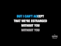 Without You in the Style of "David Guetta feat. Usher" karaoke video with lyrics (no lead vocal)