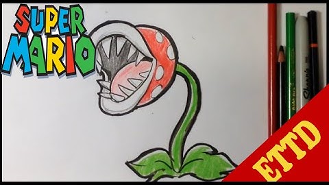 How to Draw a Piranha from Mario Bros - Easy Things to Draw
