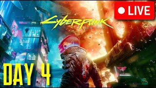 DAY 4 OF CYBERPUNK 2077! COME HANG OUT!!