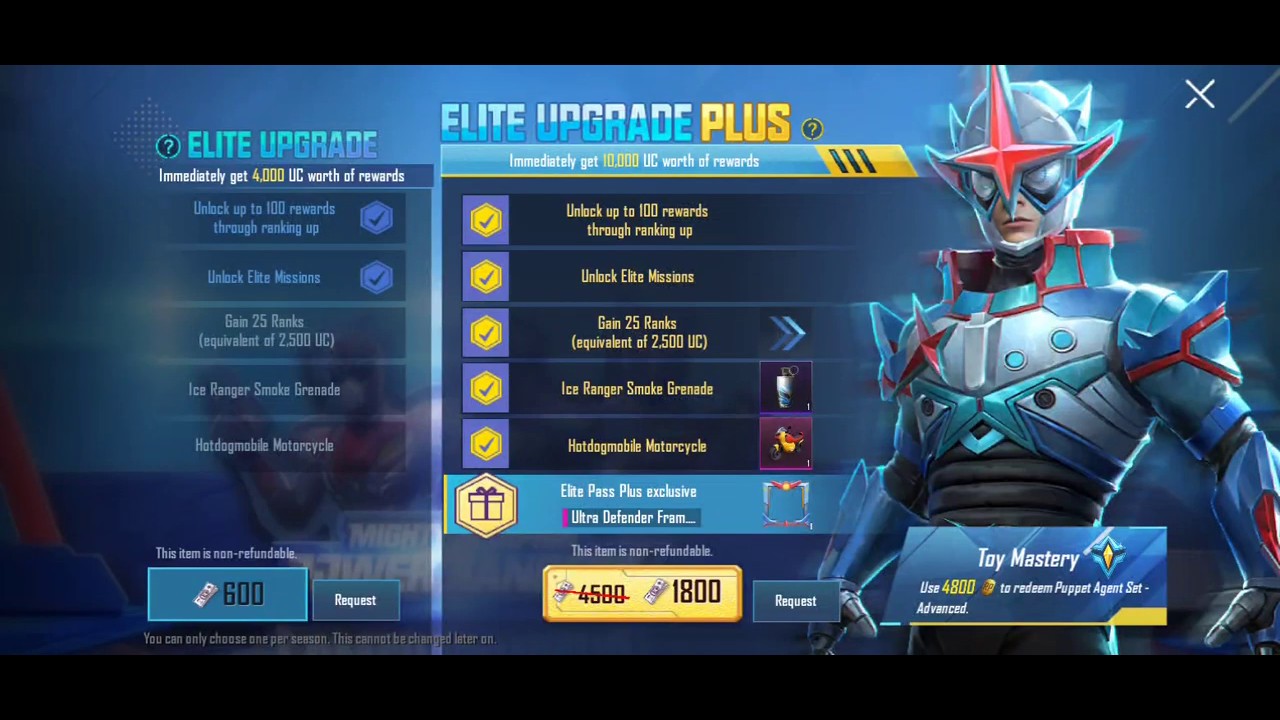 Elite upgrade plus Royal pass season 13 