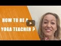 How to become a Yoga Teacher - Kino Yoga